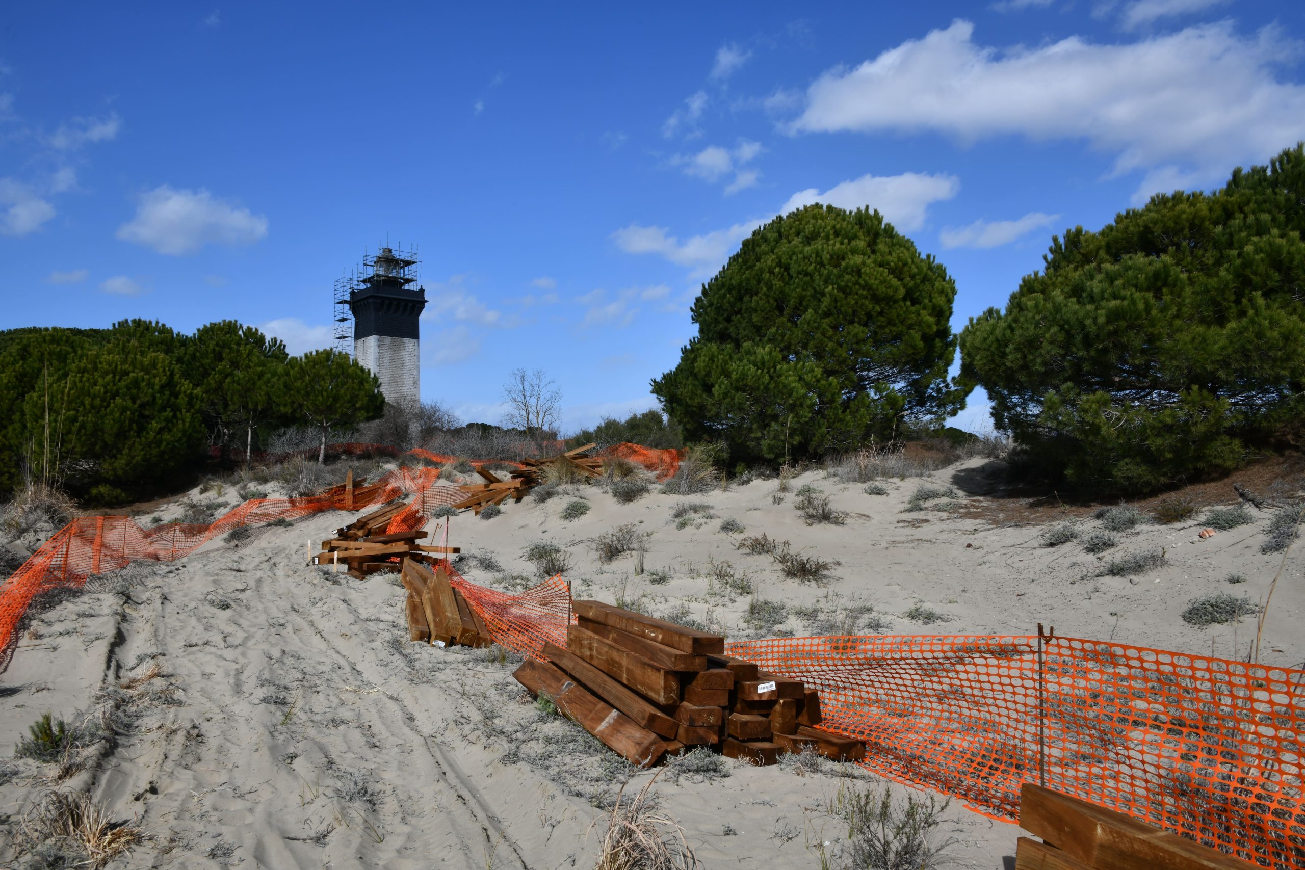 travaux du phare de l espiguette