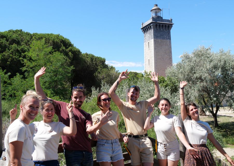 Accueil de groupes au phare de l'espiguette